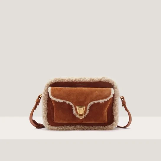 Kabelka Coccinelle - Beat Eco Shearling Small